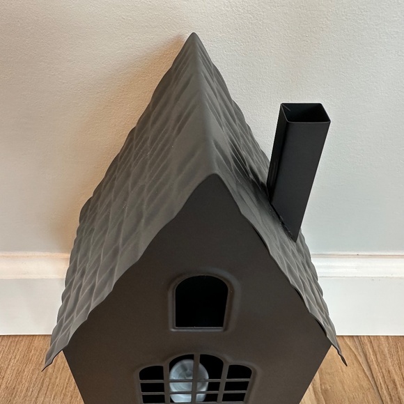 11" Lit Metal Black Halloween House - Hyde & EEK! - Picture 11 of 12